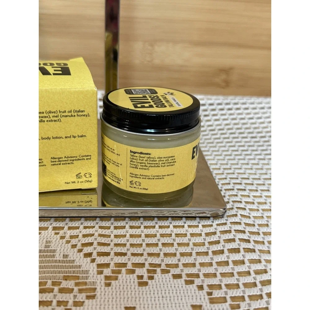 Evil Goods! Santal Vanilla Grass-Fed Beef Moisturizer Natural Tallow Balm - 56g